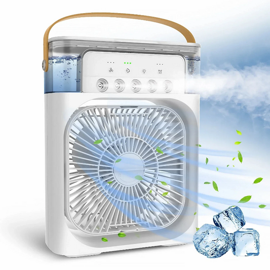 Portable 3 In 1 Fan AIr Conditioner Household Small Air Cooler LED Night Lights Humidifier Air Adjustment Home Fans